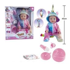 Пупс BL 231 A (12) висота 45 см, заплющує очі, п’є з пляшечки, підгузок, горщик, посуд, пустушка, в коробці