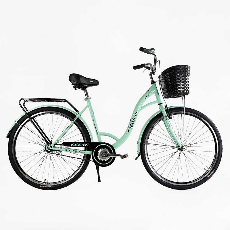 Велосипед міський Corso «FORTUNA» 28`` FR-28403 + КОШИК (1) одношвидкісний, сталева рама 20``, корзина, багажник