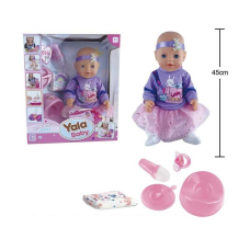 Пупс BL 231 R (12) висота 45 см, заплющує очі, п’є з пляшечки, підгузок, горщик, посуд, пустушка, в коробці