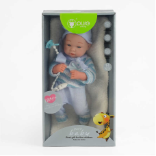 Пупс DF 14-047 B (18/2) гумовий, ковдра, пустушка, довжина 33 см, в коробці
