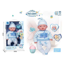Пупс DH 2370 E (24/2) висота 35 см, музичний чип, м“якотілий, аксесуари, знімний одяг, імітація скляних очей, в коробці