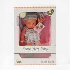 Пупс LD 8809 A (24/2) м’яке ліжечко, розвивальна дуга, висота 32 см, в коробці