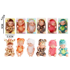 Пупс LK 3200 A-1 (720/2) костюм тваринки, висота 9 см, в коробці, ВИДАЄТЬСЯ ТІЛЬКИ МІКС ВИДІВ