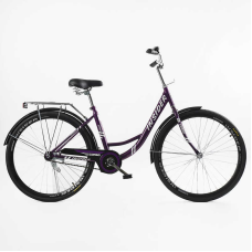 Велосипед міський Corso «Insider» 26`` SD-26175 (1) одношвидкісний, сталева рама 16.5``, багажник