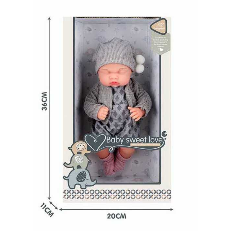 Пупс S 012-8 B (24) 30 см, гумовий, в коробці Пупс S 012-8 B (24) 30 см, гумовий, в коробці