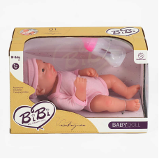 Пупс XBY 3378-11 G (36/2) 29 см, силіконовий, підгузок, пляшечка, в коробці