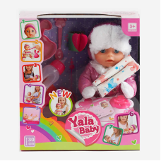 Пупс YL 1935 M (16) їсть, ходить в туалет, закриває очі, з аксесуарами, в коробці