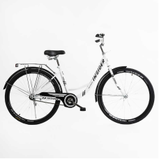 Велосипед міський Corso «Insider» 26`` SD-26614 (1) одношвидкісний, сталева рама 16.5``, багажник