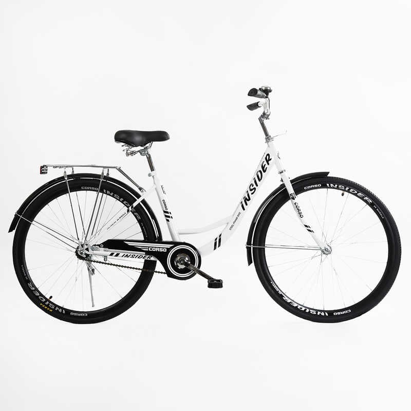 Велосипед міський Corso «Insider» 26`` SD-26614 (1) одношвидкісний, сталева рама 16.5``, багажник