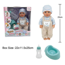 Пупс YL 2425 A-L (48) п“є з пляшечки, ходить на горщик, заплющує очі, аксесуари, висота 25 см, в коробці