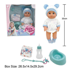 Пупс YL 2430 L-I (16) п“є з пляшечки, ходить на горщик, заплющує очі, аксесуари, висота 30 см, в коробці