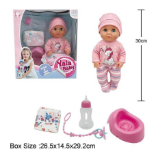 Пупс YL 2430 L-O (16) п“є з пляшечки, ходить на горщик, заплющує очі, аксесуари, висота 30 см, в коробці