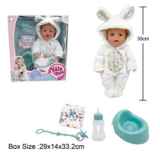 Пупс YL 2435 A-F (16) п“є з пляшечки, ходить на горщик, заплющує очі, аксесуари, висота 35 см, в коробці