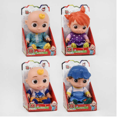 Пупс музичний 3666-146 (72/2) 4 види, звук, фрази англійською мовою, колискова, в коробці