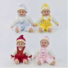 Пупс-сміхотун Х 1428 (100/2) 4 види, сміється, в пакеті, ВИДАЄТЬСЯ ТІЛЬКИ МІКС ВИДІВ