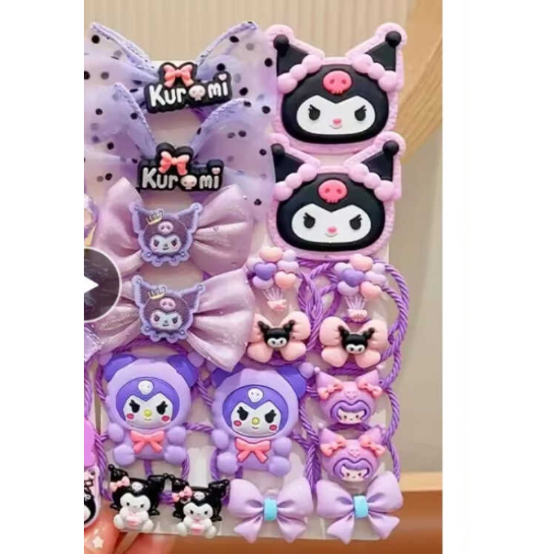 Резинки для волосся C 73136 (1000) ЦІНА ЗА 1 ЛИСТ, герой, 12 штук, в пакеті