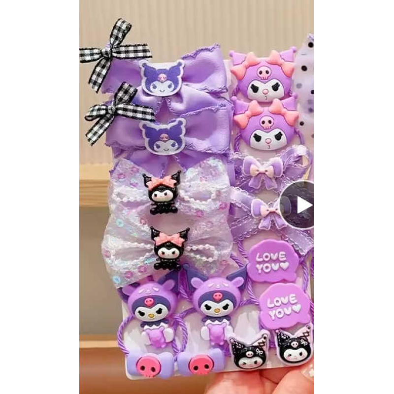 Резинки для волосся C 73137 (1000) ЦІНА ЗА 1 ЛИСТ, герой, 12 штук, в пакеті