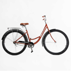 Велосипед міський Corso «Montana» 28`` MT-28366 (1) одношвидкісний, сталева рама 20``, багажник