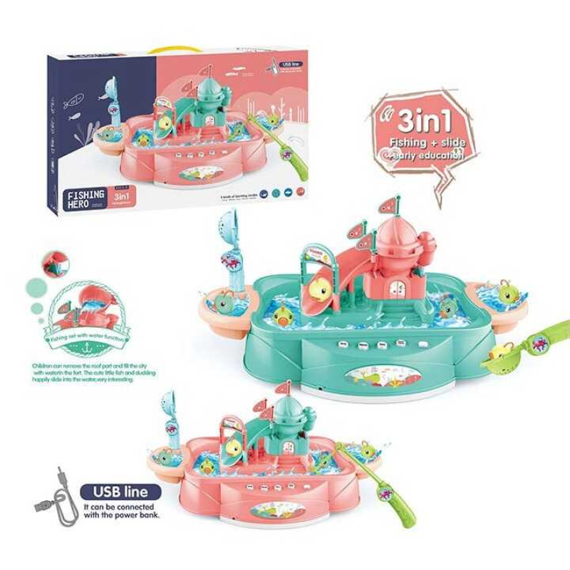 Риболовля 156-3 C (18/2) 2 кольори, мелодії, музика, розповіді англ.мовою, резервуар для води, у коробці