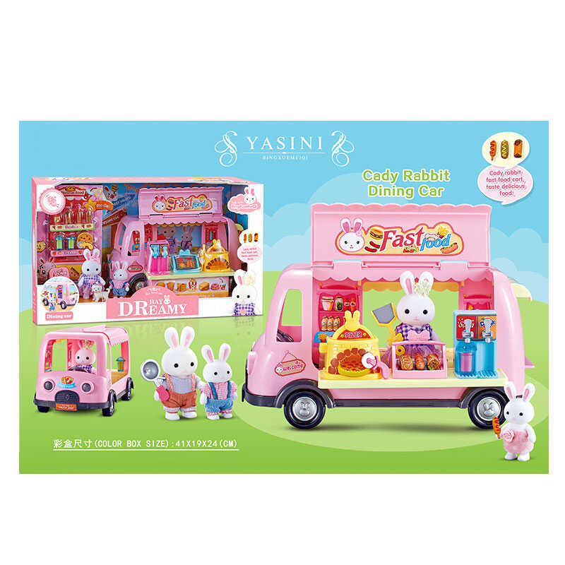 Автобус 6623 (12), флоксові фігурки, муляжі їжі, улюбленець, в коробці