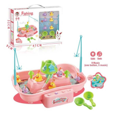 Риболовля QY 999 A (24) водна, рибки, качки, млинок, черпаки, звук, підсвічування, на батарейках, в коробці