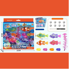 Роборибки CY 05 (96/2) 4 штуки, на батарейках, підсвічування, рухає хвостом, для акваріума, 8 см, в коробці