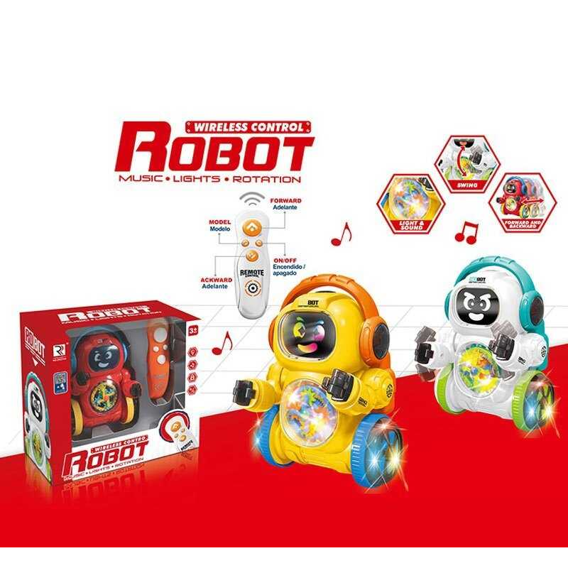 Робот на радіокеруванні ZR 2108 (36/2) 3 кольори, пісні, мелодії, звуки, підсвічування, в коробці, ВИДАЄТЬСЯ ТІЛЬКИ МІКС ВИДІВ