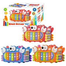 Розвивальна гра ТК 84101 (24/2) “TK Group“, 3 види, ОЗВУЧУВАННЯ УКРАЇНСЬКОЮ МОВОЮ, піаніно, риболовля, пісні, казки, стукалка, сортер, годинник, в коробці, ВИДАЄТЬСЯ ТІЛЬКИ МІКС ВИДІВ