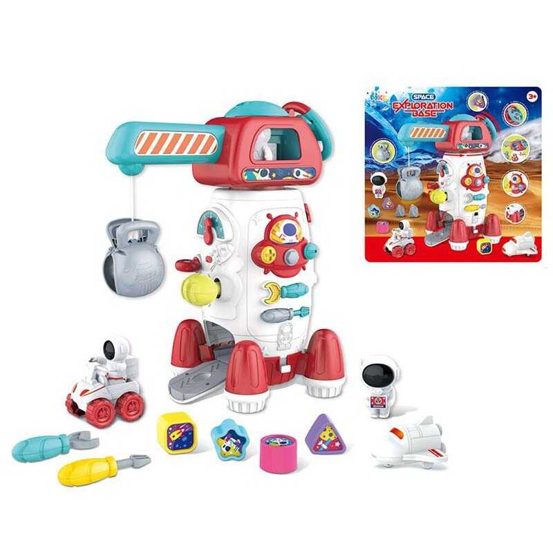 Розвиваюча гра 2113 (18) “Космічна станція“, сортер, тріскачка, в коробці