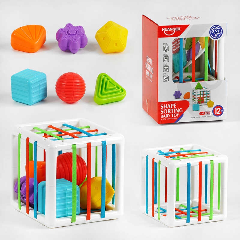 Розвиваюча гра HE 0222 (48/2) сортер, 6 елементів, в коробці