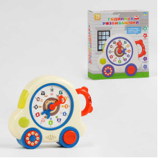 Розвиваючий годинник TK - 81822 (24) “TK Group“, ОЗВУЧУВАННЯ УКРАЇНСЬКОЮ МОВОЮ, пісні, казки, цифри, підсвічування, рухомі елементи, в коробці