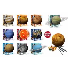 Розкопки 129-12 (72/2) гіпсова планета, інструменти, 9 видів, в коробці, ВИДАЄТЬСЯ ТІЛЬКИ МІКС ВИДІВ