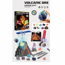 Розкопки 700 (24) гіпсовий блок, інструменти, захисні окуляри, збільшувальне скло, ліхтарик, в коробці