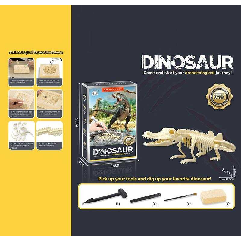 Розкопки CH 1301-1 (60) гіпсовий брикет, набір інструментів, в коробці