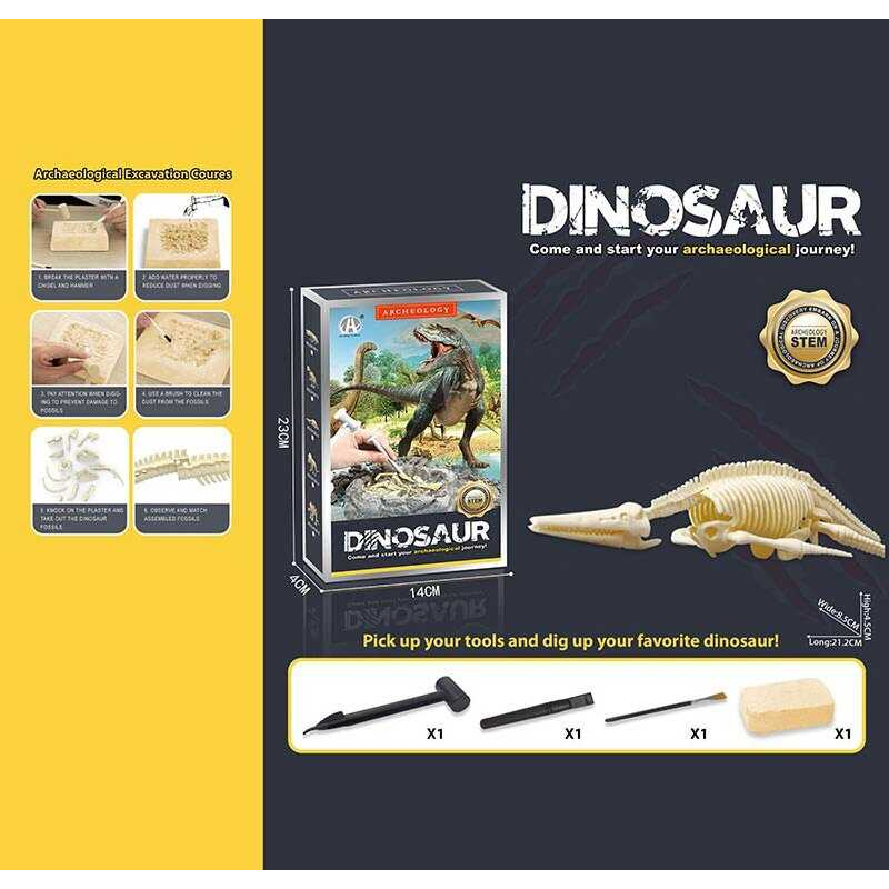 Розкопки CH 1301-3 (60) гіпсовий брикет, набір інструментів, в коробці