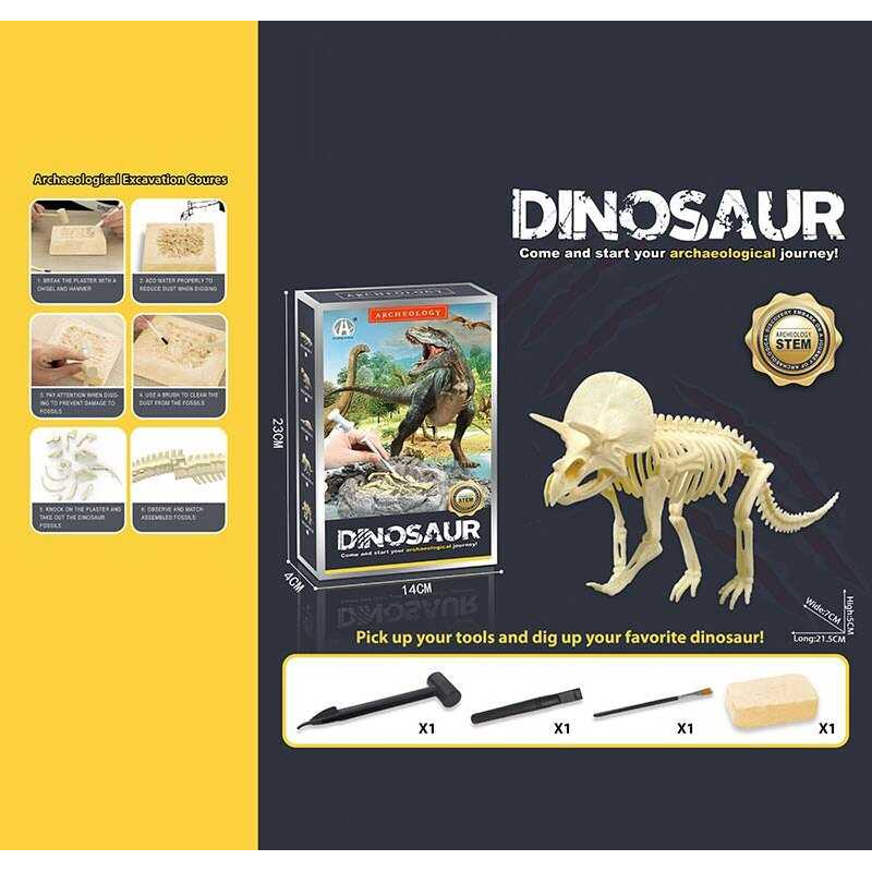 Розкопки CH 1301-4 (60) гіпсовий брикет, набір інструментів, в коробці