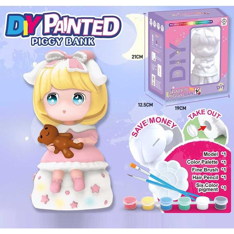 Розмальовка-скарбничка FD 888-9 (48) фарби, пензлик, палітра, в коробці