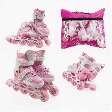 Ролики 11705-S /розмір 29-33/ колір – РОЖЕВИЙ  