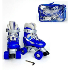 Ролики 5288-XS розмір 27-30 (6) колір СИНІЙ, колеса PVC, устілка 15-18 см, d колес – 4,5 см, в сумці