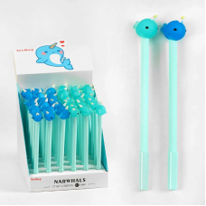 Ручка C 60779 (40) ЦІНА ЗА 36 ШТУК В БЛОЦІ, гелева, синя паста