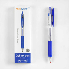 Ручка C 60826/PS-1902 (480) ЦІНА ЗА 3 РУЧКИ В УПАКОВЦІ, гелева, синя паста