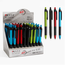 Ручка C 71679 (30) ЦІНА ЗА 50 ШТУК В БЛОЦІ, кулькова, синя паста, у коробці