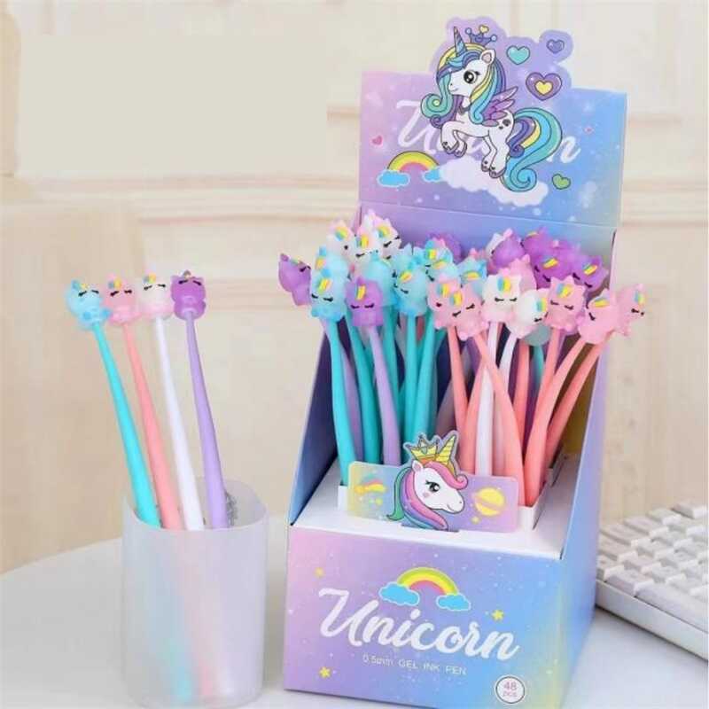 Ручка C 72654 (36) ЦІНА ЗА 48 ШТУК В БЛОЦІ, гелева, синя паста, прикраса, в коробці