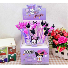 Ручка C 72655 (36) ЦІНА ЗА 48 ШТУК В БЛОЦІ, гелева, синя паста, герой, прикраса, в коробці