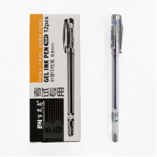 Ручка D 35201 (144) ЦІНА ЗА 12 ШТУК В УПАКОВЦІ, гелева, синя паста, в коробці