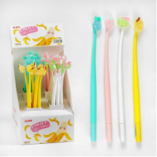 Ручка D 35220 (48/4) ЦІНА ЗА 36 ШТУК В БЛОЦІ, гелева, синя паста