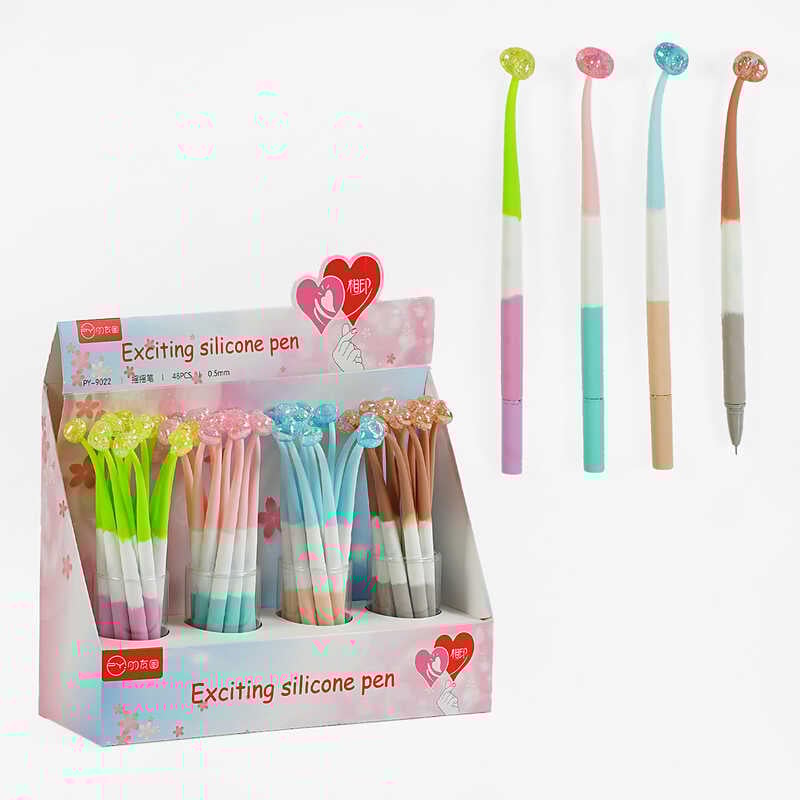 Ручка D 35225 (24) гелева, синя паста, в коробці, ЦІНА ЗА 48 ШТУК В БЛОЦІ