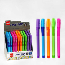 Ручка D 35254 (40/2) ЦІНА ЗА 50 ШТУК В БЛОЦІ, кулькова, синя паста, товщина лінії 0,7 мм 