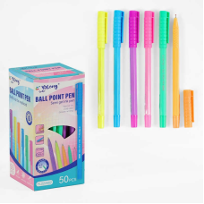 Ручка С 62100 (80) кулькова, синя паста, в коробці, ЦІНА ЗА 50 ШТУК В БЛОЦІ