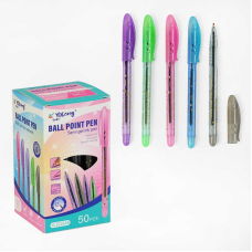 Ручка С 62101 (80) кулькова, синя паста, в коробці, ЦІНА ЗА 50 ШТУК В БЛОЦІ